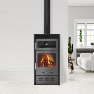 Fogão a lenha com forno MODERNA Oven Luxe 7,78 kW Cinza