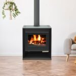 Fogão a lenha BELLEZA RUBIN LUX Preto 13kW (máx. 21 kW)