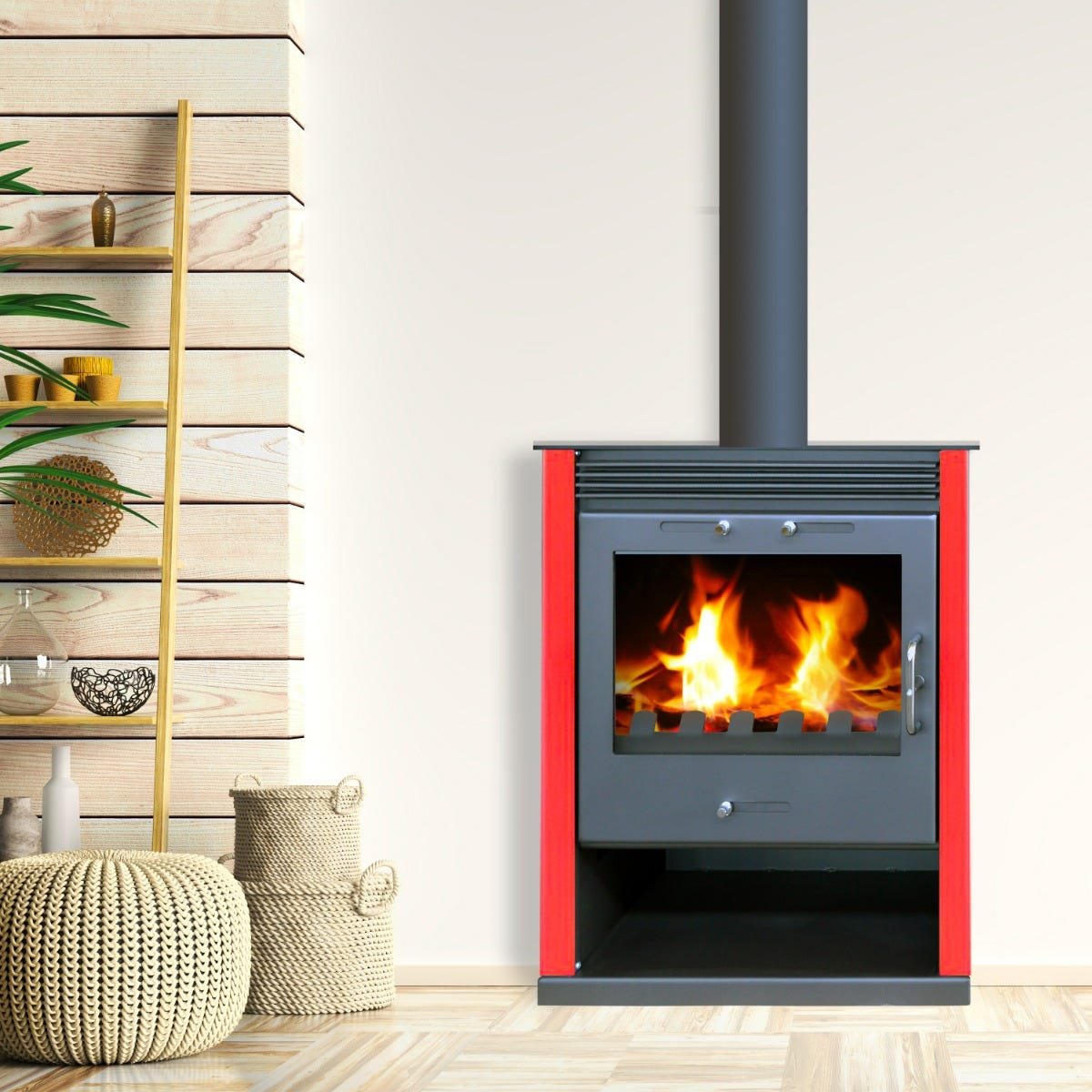 Fogão a lenha – BELLEZA RUBIN – 13kW