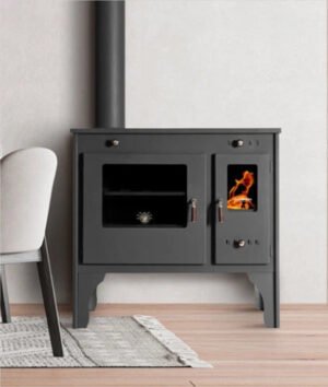 Fogão a lenha Juan Baker Gourmet de 7 kW – Com forno EcoDesign