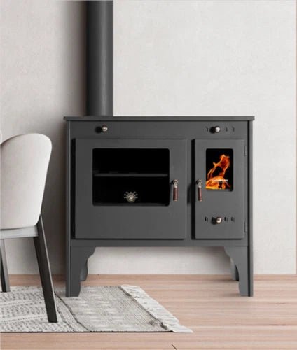 Fogão a lenha Juan Baker Gourmet de 7 kW – Com forno EcoDesign